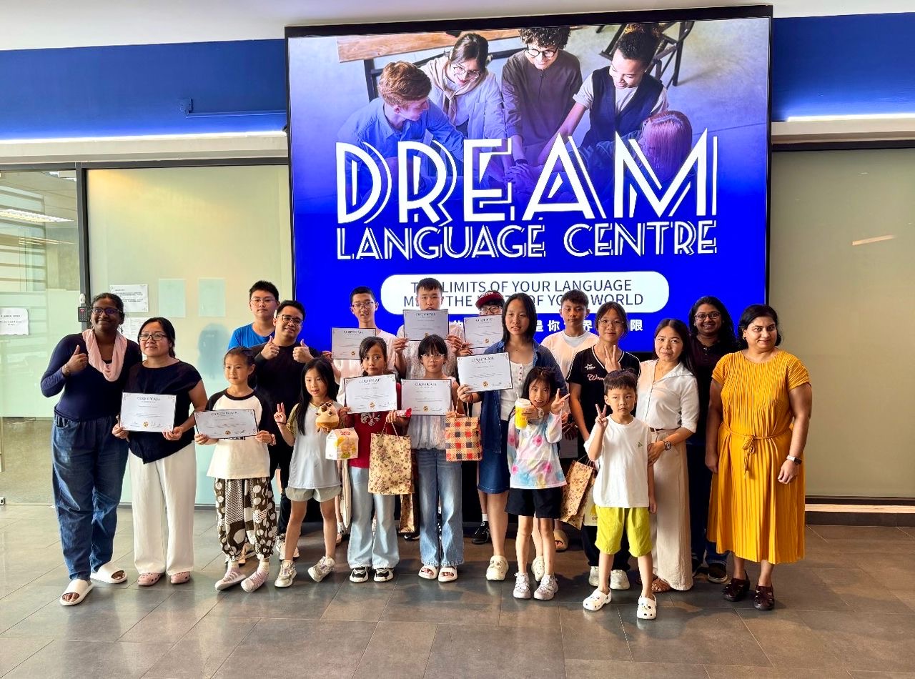 Dream Language Centre students and teacher