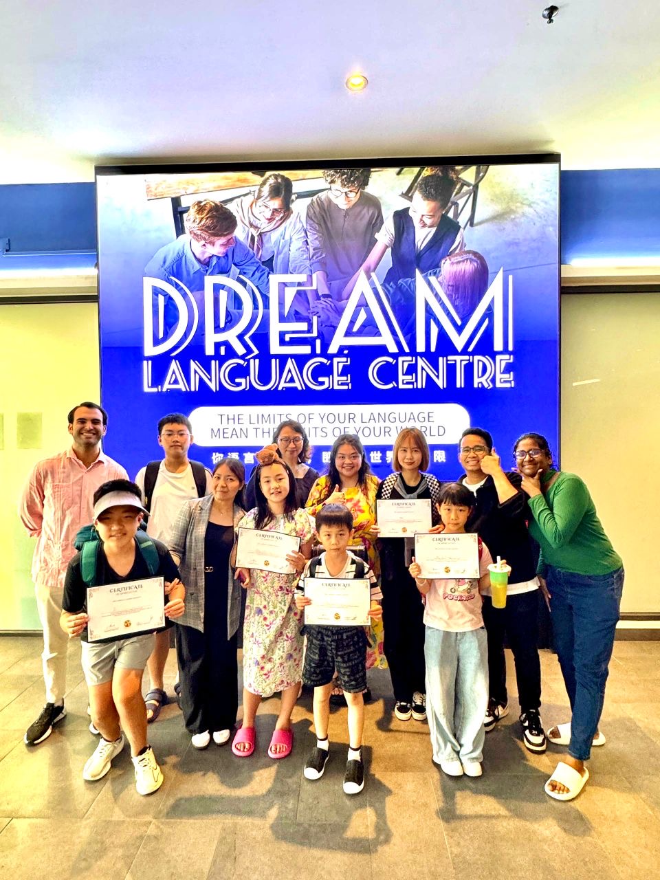 Students at Dream Language Centre